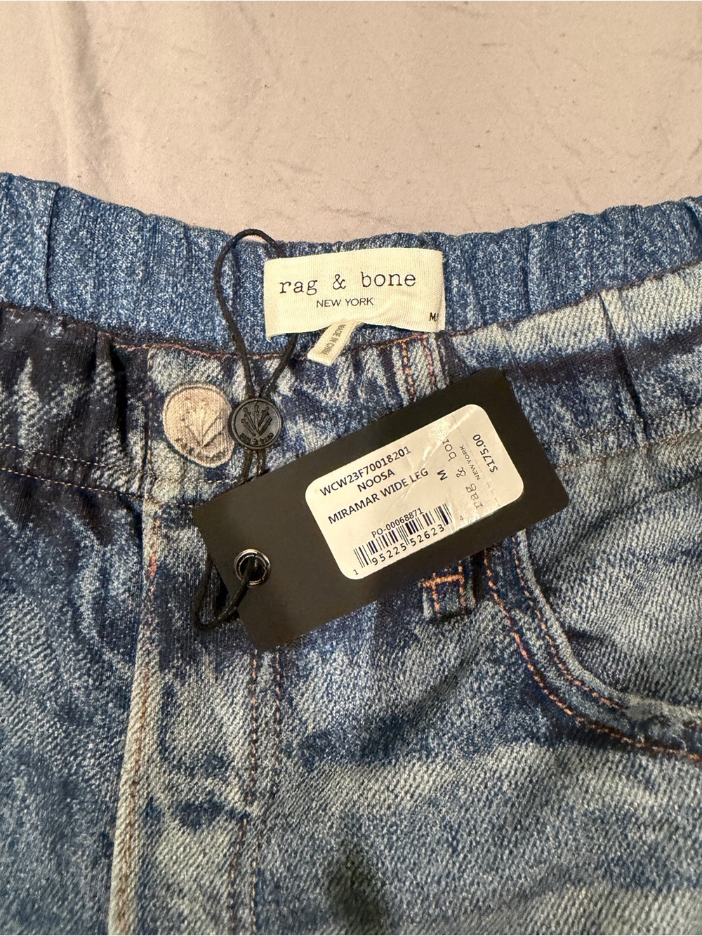 NWT Rag & Bone Noosa Miramar Wide Leg Jeans Medium $175 Retail